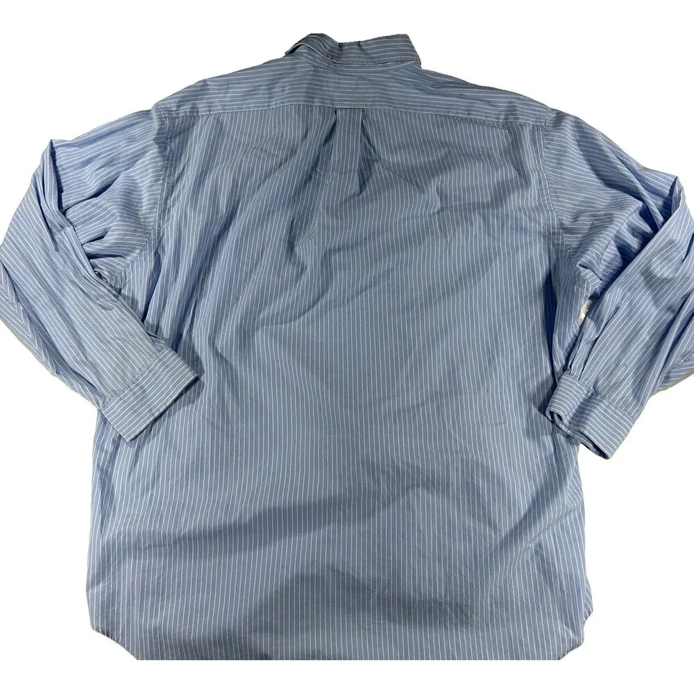Polo Ralph Lauren Blue Mens Dress Shirt Size 18 35